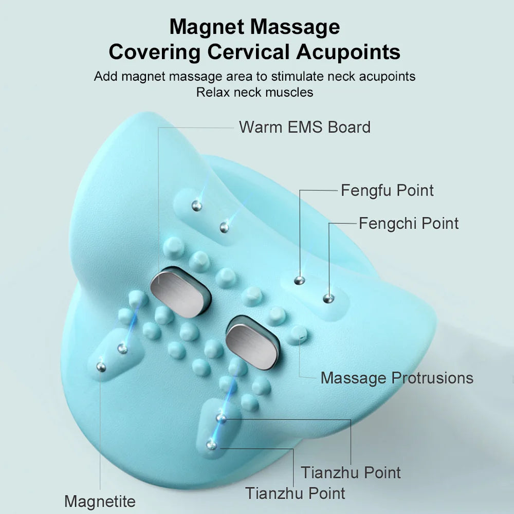 Electric Neck Cervical Traction Massage + EMS