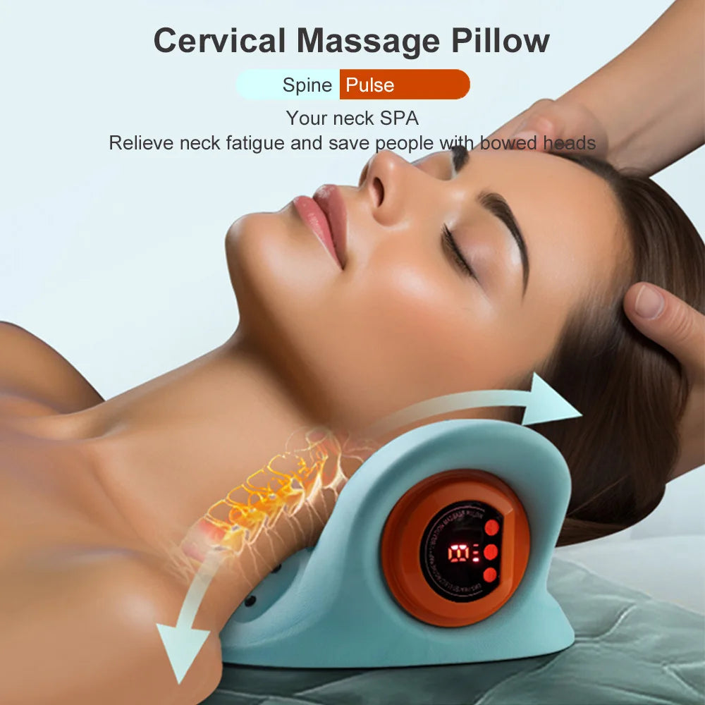 Electric Neck Cervical Traction Massage + EMS