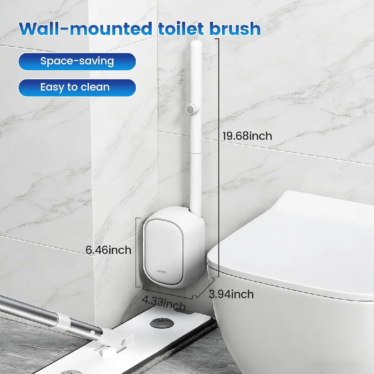 Disposable Toilet Brush Wall Mounted
