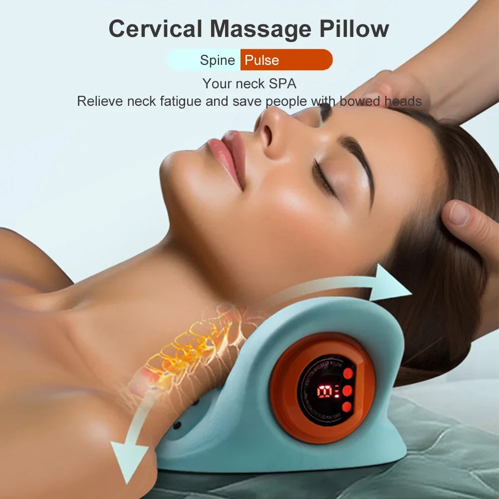 Electric Neck Cervical Traction Massage + EMS