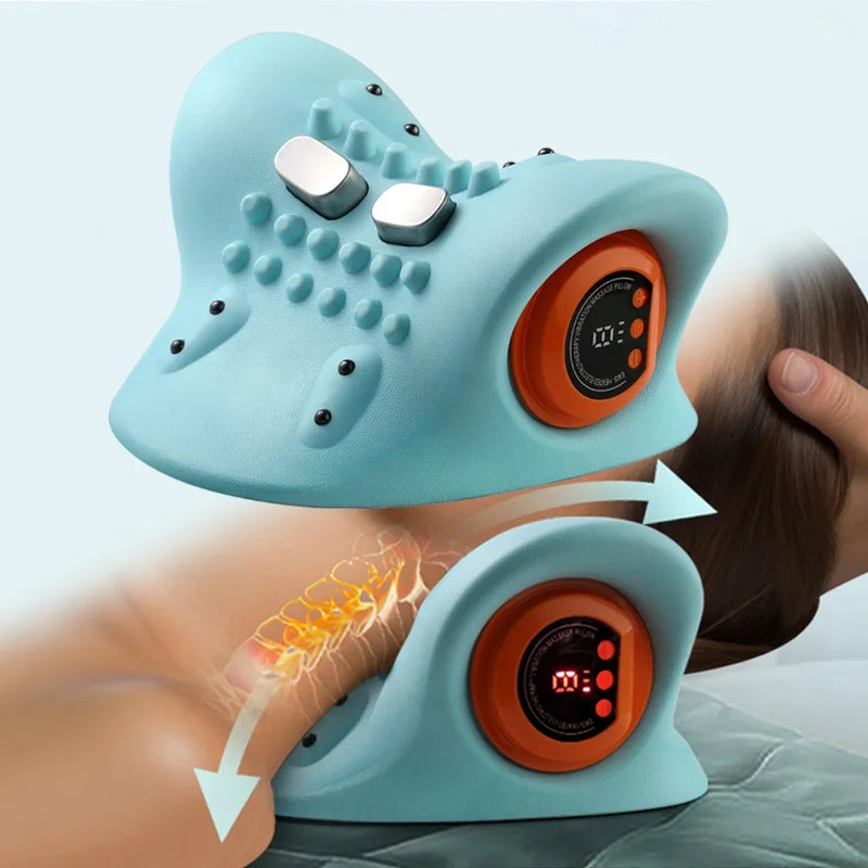 Electric Neck Cervical Traction Massage + EMS