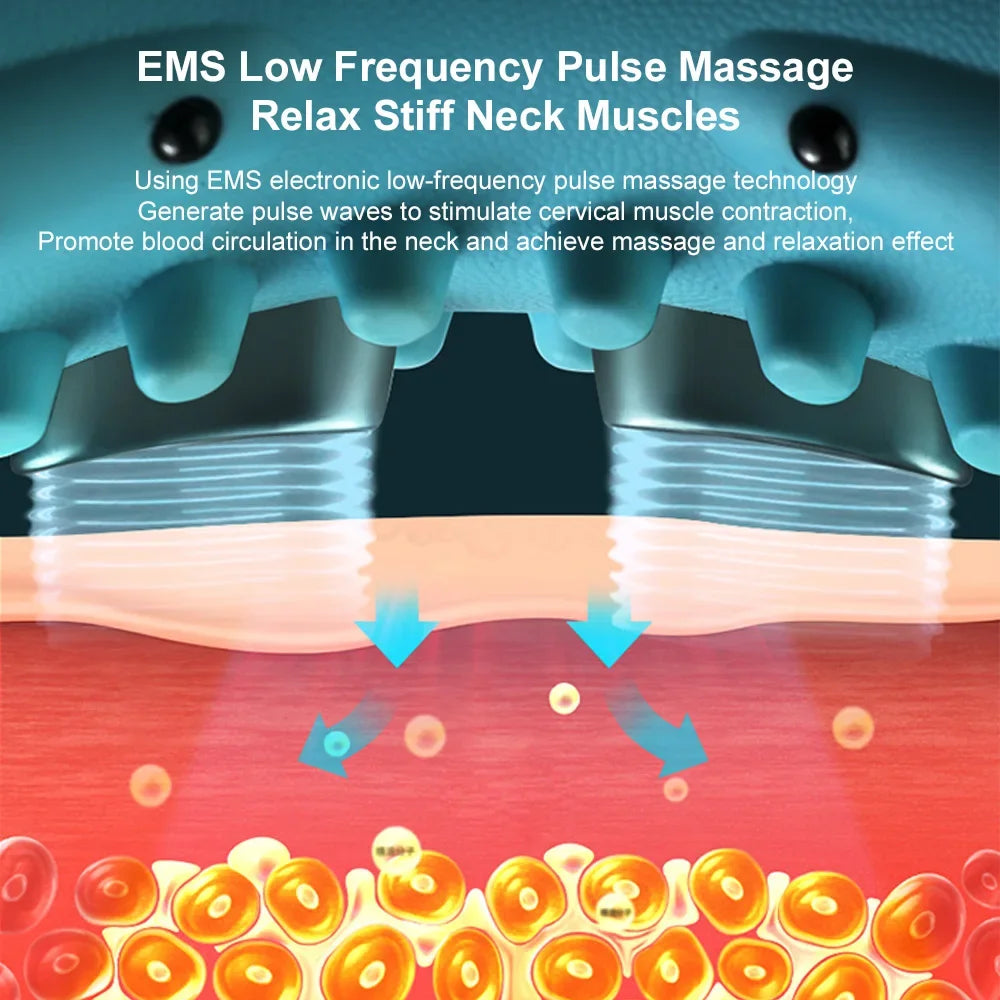 Electric Neck Cervical Traction Massage + EMS