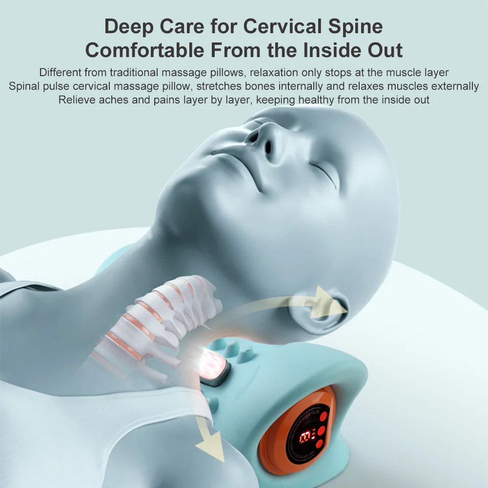 Electric Neck Cervical Traction Massage + EMS