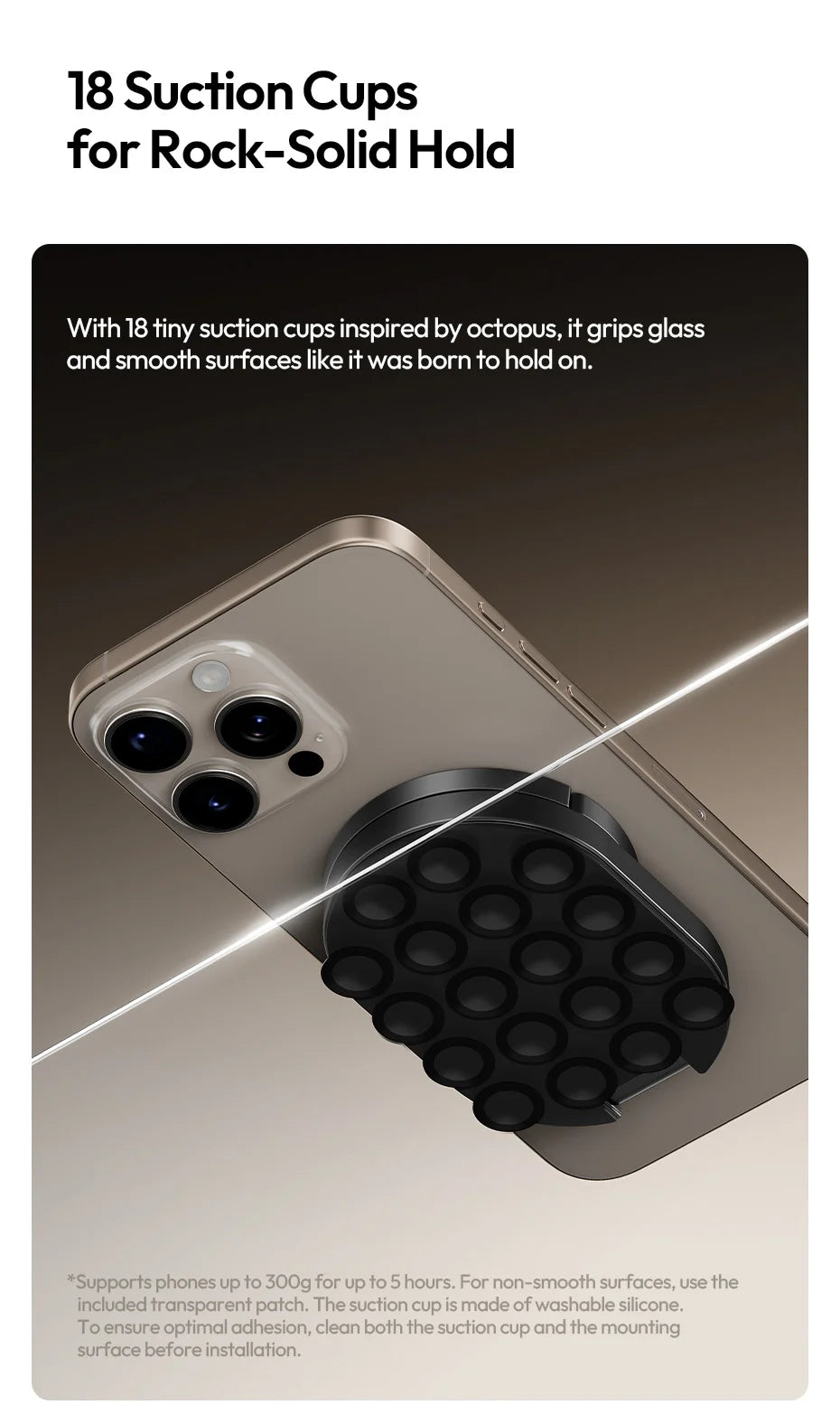 Ulanzi Phone Holder with MagLock and Suction Cup