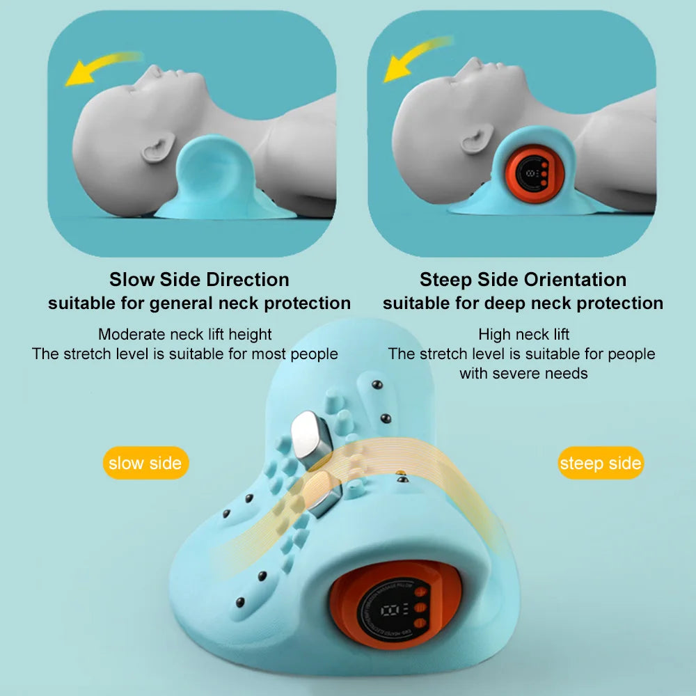 Electric Neck Cervical Traction Massage + EMS