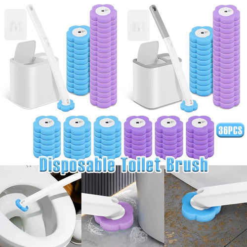 Disposable Toilet Sponge Brush