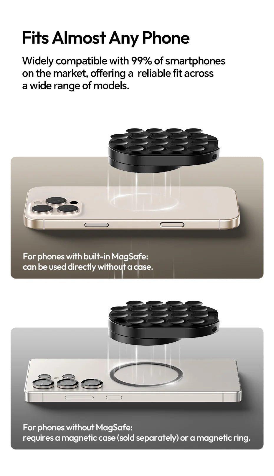 Ulanzi Phone Holder with MagLock and Suction Cup