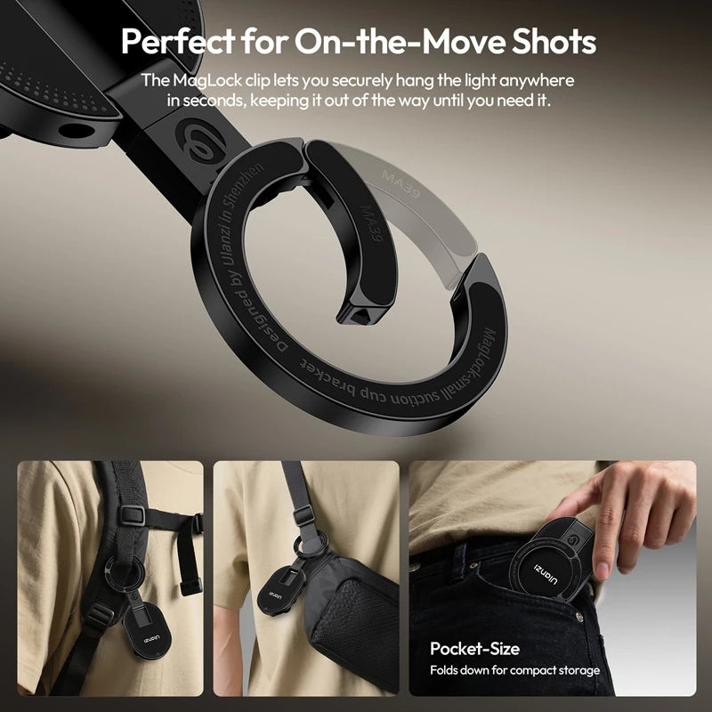 Ulanzi Phone Holder with MagLock and Suction Cup