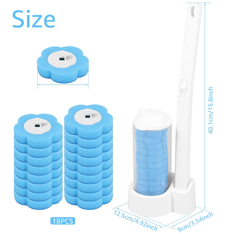 Disposable Toilet Sponge Brush