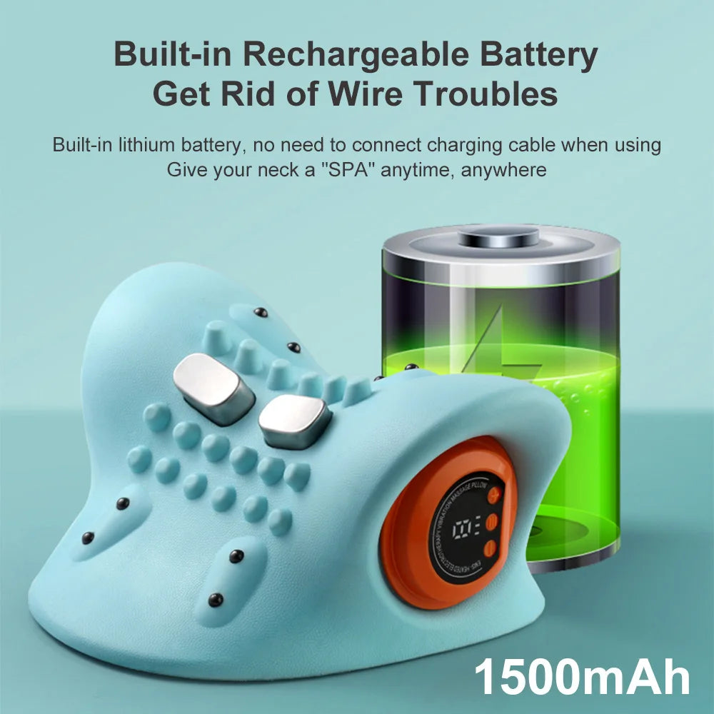 Electric Neck Cervical Traction Massage + EMS